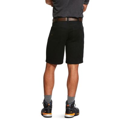 Ariat Work: Rebar DuraStretch Made Tough Pantalones Cortos Hombre - Negras (GNYWO0136)